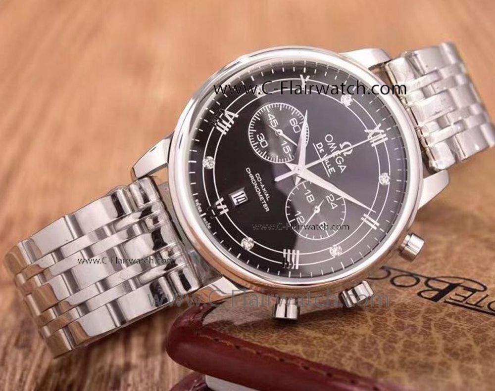 Omega De Ville Fake Watch Stainless Steel Chronograph
